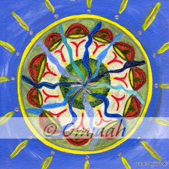 C044 - Mandala Die Lunge der Welt Standard S (10 x 10 cm) | Matt